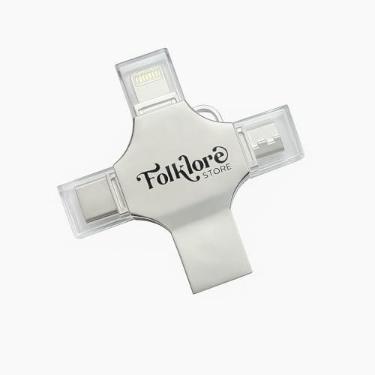 Imagem de Pen Drive OTG 4 em 1 (256 GB), Armazenamento Externo, Pendrive de Fotos, USB 3.0 Memory Stick Jump Drive PhotoStick para iPad, Android, PC, iPhone.