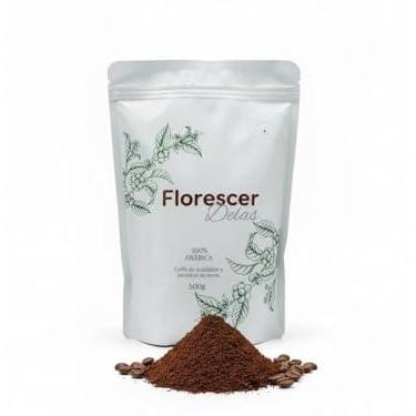 Imagem de Café Especial Moído 100% Arábica Torrado Artesanalmente – Café Florescer Delas | Café Brasileiro do Sul de Minas, Aroma Intenso e Sabor Equilibrado – 500g