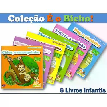 Imagem de Coleção É O Bicho 6 Livros Infantis Educativos - MEF