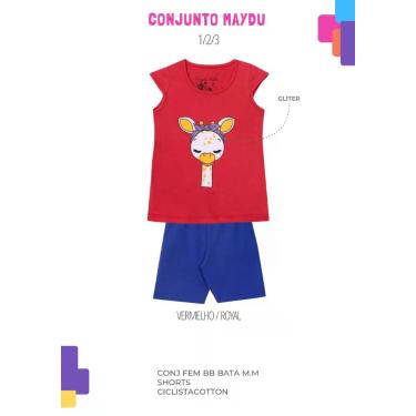 Imagem de Kit 5 unidades Conunjo Maydu Infantil Feminina, Vermelho, 09