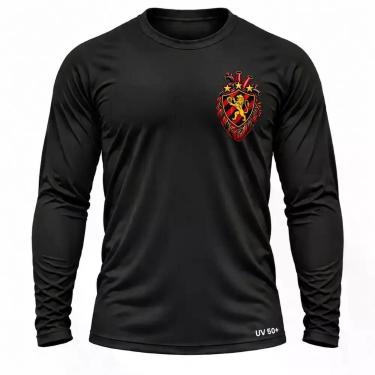 Imagem de Camisa Uv +50 Sport Torcedor Coração Rubro-Negro cor:PretoTamanho:G2 -