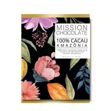 Imagem de Chocolate 100% Cacau Mission Chocolate 60g