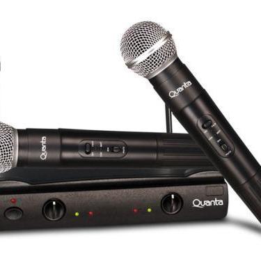 Imagem de Microfone Profissional Quanta QTMIC-103 Wireless Preto