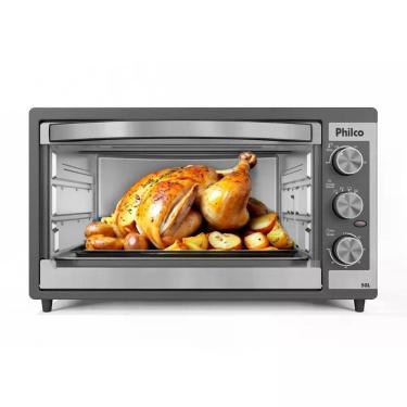 Imagem de Forno Elétrico de Bancada Philco PFE52P 50L 1500W Dupla Resistência e Timer Grafite 110V