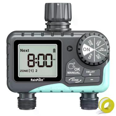 Imagem de Programador de Irrigação RAINPOINT 2 Saídas Programável com LCD