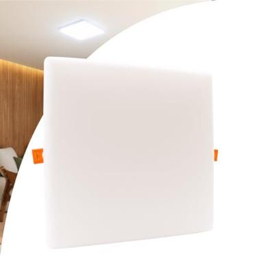 Imagem de Painel Led Borda Infinita 36w Embutir Sobrepor 2em1 Quadrado 6000k