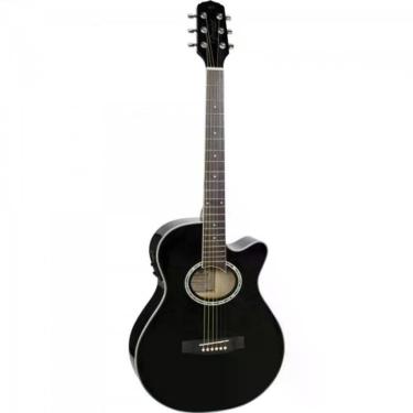 Imagem de Violão Giannini Gsf1d Mini Jumbo Aço Preto [f002]
