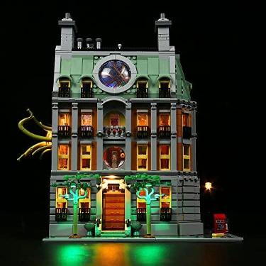 Imagem de VONADO Kit de luz LED – compatível com Lego Sanctum Sanctorum 76218, iluminação DIY para o conjunto Dr Strange Lego, decoração criativa – Edição de atualização