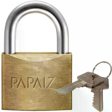 Imagem de Cadeado de Latão com 2 Chaves CR40 - 0100400CX - PAPAIZ, 40mm