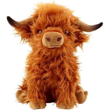 Imagem de Brinquedo de pelúcia Banker Highland Cow Plush 27 cm marrom - Bsanker