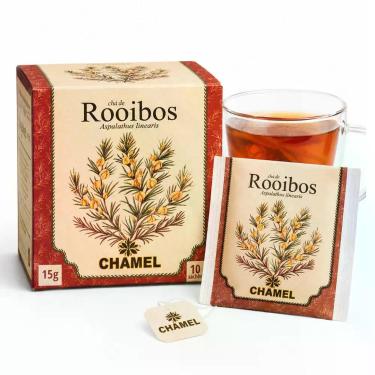 Imagem de Chá de Rooibos Chamel Sem Cafeína 10 Sachês Aspalathus linearis