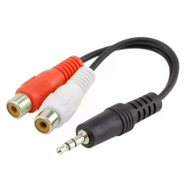Imagem de Cabo P2 Macho 2 Rca-Fêmea 15Cm Home Theater