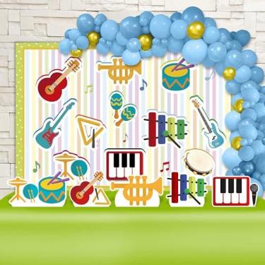 Imagem de Kit Decoração Festa de Aniversário Infantil Instrumentos Musicais