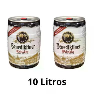 Imagem de Kit 2 barris cerveja de trigo alemã benediktiner weissbier naturtrub 5