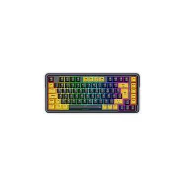 Imagem de Teclado Mecânico Gamer Redragon ELF, RGB Chroma Mk.II, Switch Melt Gold, Cabo USB-C Removível, ABNT2, Preto E Laranja - K649PY-RGB PT