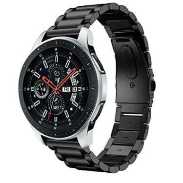 Imagem de Pulseira De Aço Inox 22mm Para Galaxy Watch 46mm Watch 3 45mm – Cor Preto