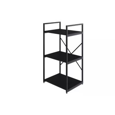 Imagem de Estante C/03 Prateleiras 84x45x33cm Yon Preto Tx/est.preta Preto Tx/est.preta