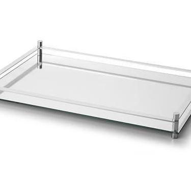 Imagem de Aparador Decorativo de Vidro Espelhado 32x54cm - Forma