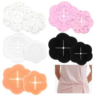 Imagem de WJIAAA 10 peças de clipes de camisa para roupas femininas, clipe de camisa fivela traseira prendedor de cintura clipes ocultos prendedor de calça clipe reutilizável acessórios de moda