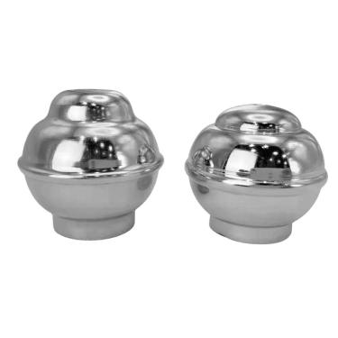 Imagem de Par Ponteira G Bola para Varão de Cortina 28mm 5x5cm, 2 Unidades para 