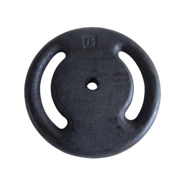 Imagem de Anilha Ferro Fundido Pintada Fitness Academia 25 Kg - ANILHAS FITNESS