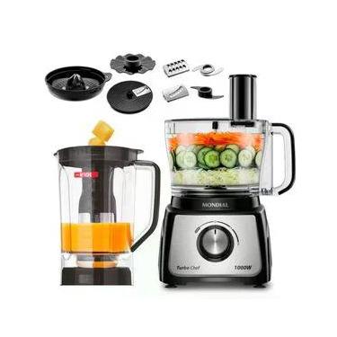 Imagem de Multiprocessador de Alimentos Mondial Turbo Chef 9 em 1 MPN-01-BF 2 Velocidades + Pulsar 1000 W
