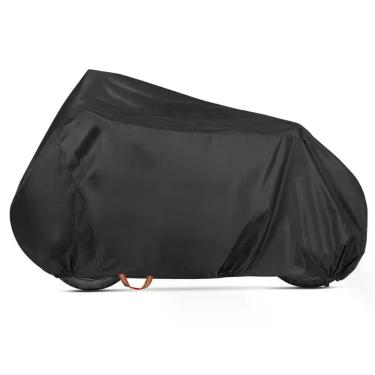 Imagem de Capa Protetora para Moto Preta Uso Diário Impermeável Anti-risco Forrada Térmica para Sol Chuva Poeira OEM