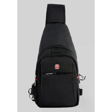 Imagem de Bolsa Transversal  Shoulder Bag Antifurto Saída USB Fone - Crossgear, 