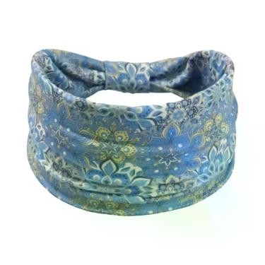 Imagem de Bandana Boho Mandala para Mulher - Faixa de Cabelo Elástica e Absorven