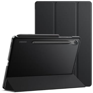 Imagem de JETech Capa para Samsung Galaxy Tab S10 Lite / S10 FE / S9 FE 10,9 Polegadas, Fino Translúcido Traseira Trifold Folio Suporte Protetora Tablet Capa, Suporte S Pen Carregamento (Preto)