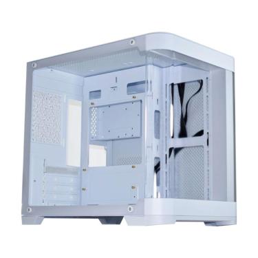 Imagem de Gabinete Gamer Aquário K-Mex Curva Micro CG-W1AG - Vidro Temperado M-ATX - Branco - CGW1AGRH002CB0X