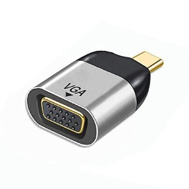Imagem de Adaptador CY USB C para VGA VGA para cabo USB tipo C adaptador monitor para tablet telefone laptop 1080p 60hz