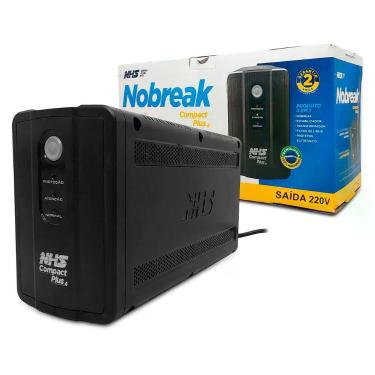 Imagem de Nobreak 1000va Nhs Compact Plus 4, Bivolt Aut., S/220v, Bat. 2x7ah/12v, 8 Tomadas - 90.b1.a01001