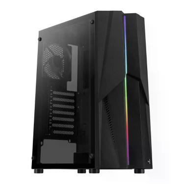 Imagem de Gabinete Gamer Aerocool Mecha Preto Rgb Lateral Vidro