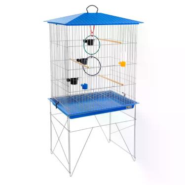 Imagem de Viveiro Grande Para Aves Pássaros Aramado Epóxi Completo - NoBrand, Az