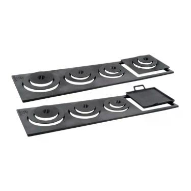 Imagem de Chapa Redução para Fogão a Lenha 91863LB 4 Furos com Bifeteira Ferro Fundido Preto Libaneza