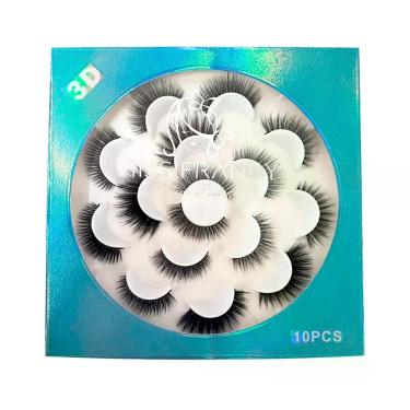 Imagem de Kit Miss Frandy Cílios Postiços Com 10 Pares Kit Miss Frandy - Cílios Postiços Com 10 Pares