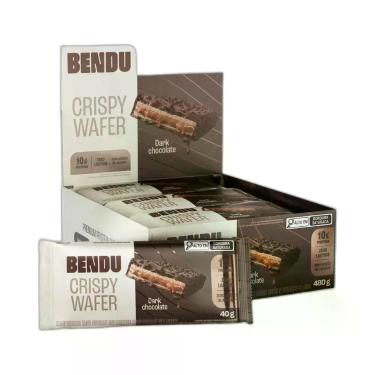 Imagem de Wafer Proteico Crispy Dark Chocolate Bendu 12 x 40g
