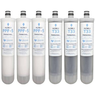 Imagem de 3 Kits de Filtros Cânovas PPF-5/T33 P/ LP, RESIST, BCC, LIFE