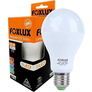 Imagem de Lâmpada LED 15W Foxlux 6500K Branco Frio 1.311 Lúmens Bivolt E27 até 25.000 horas