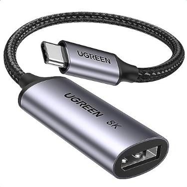 Imagem de Ugreen USB-C To DP Female Adapter 8K @ 60Hz 15575 | 4K 240Hz HDR VRR Dolby compatível com iPhone 18 Pro Max iPhone 17 Pro Max Air Galaxy S24 Plus Ultra MacBook iPad Pro Air