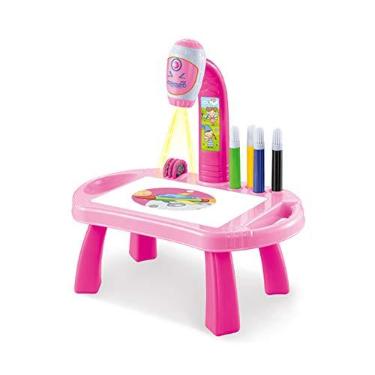 Imagem de Mibee Crianças Aprendendo Mesa Trace e Desenhe Projetor Art Drawing Board Projeção Traço Pintura Mesa Brinquedo Presente Educacional Inicial para Meninos Meninas Mais de 3 Anos de Idade