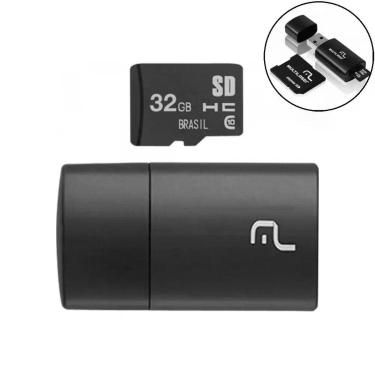 Imagem de Leitor Multilaser USB e Cartão Sd 32gb