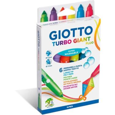Imagem de Caneta Hidrografica Jumbo Giotto Turbo Giant Fluor 6COR. - Canson