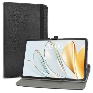 Imagem de LiuShan Compatível com TECLAST T60Ai Case, suporte de rotação de 360 graus capa PU para tablet Android TECLAST T60Ai de 12 polegadas (não serve para outro tablet, preto