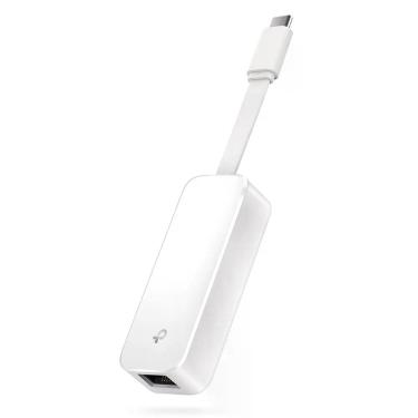 Imagem de Adaptador de Rede UE300C USB 3.0 Tipo-C para Ethernet Gigabit 1000 Mbps Design Dobrável e Portátil Preto TP-Link