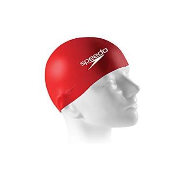 Imagem de Touca de Natação, Speedo, Flat Cap- Vermelho