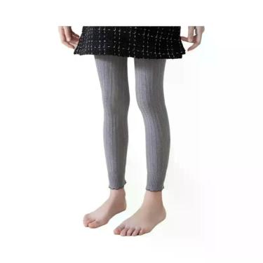 Imagem de Leggings De Algodão Com Renda Para Meninas, Calças Justas Para Criança