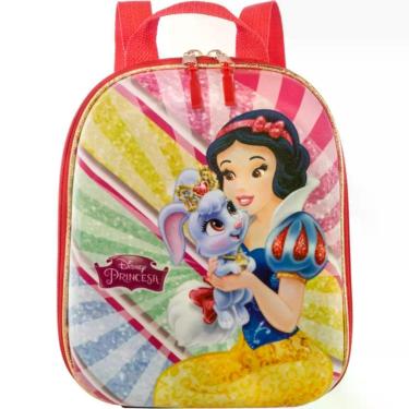 Imagem de Mochila Infantil Branca de Neve Tamanho P - Vermelha - Disney