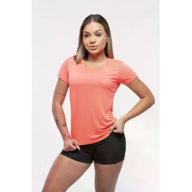 Imagem de Camiseta Dry Fit Feminina Fitness Academia - Força Do Sol, G, Laranja